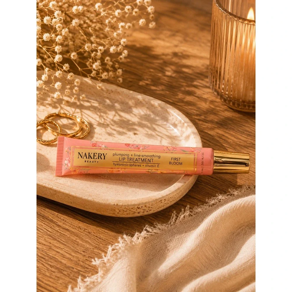 Nakery Beauty Plumping Line-Smoothing Lip Treatment First Bloom 15ml .50oz